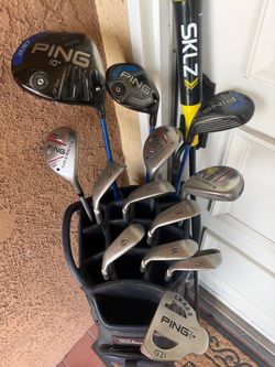 Ping Golf Club Set with Titleist Bag