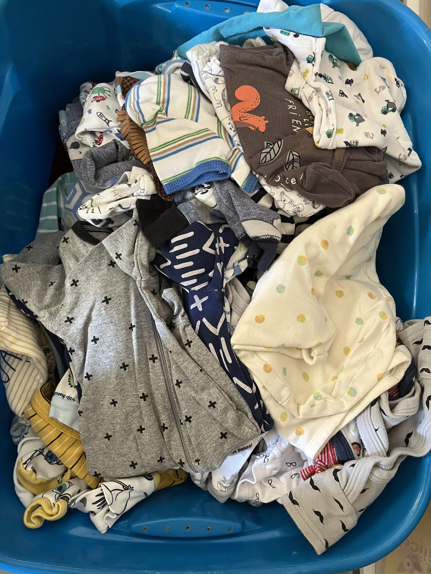 Large Lot If Baby Boy Clothes, Rocker Seat