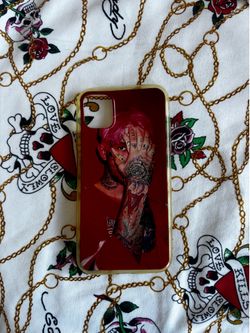 Red lil peep phone case
