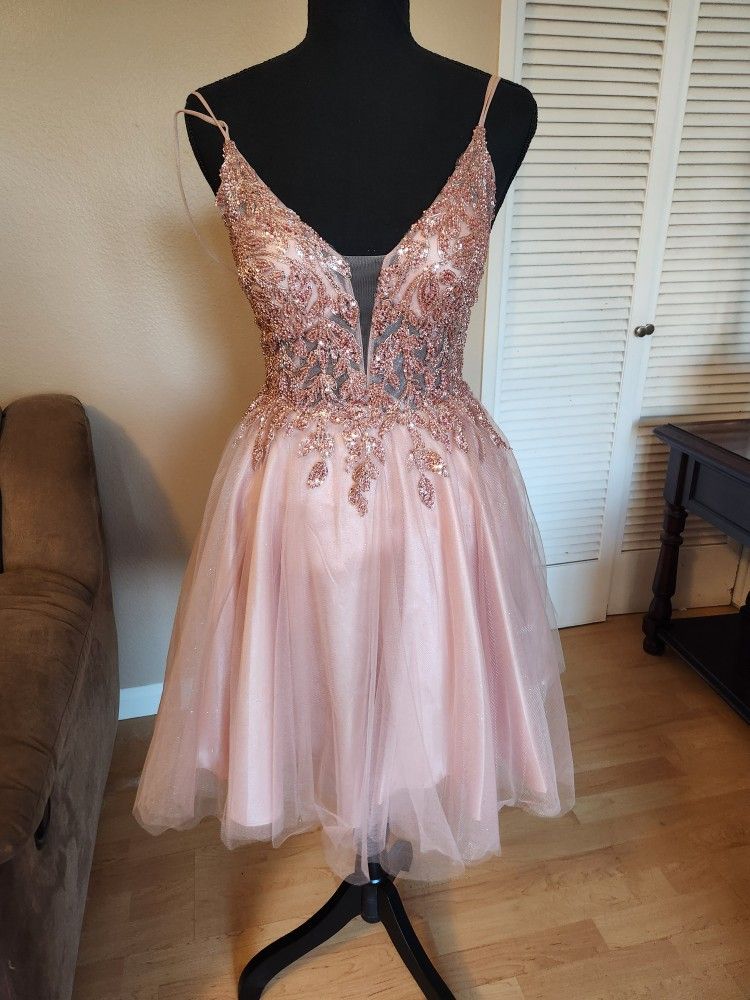 Rose Gold special Occasion Dress