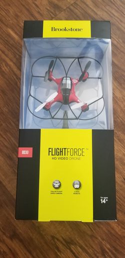 Brookstone Flight Force Remote Control Video Drone (New in Box)
