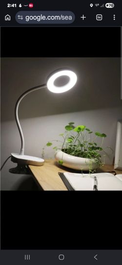 Mainstays Modern LED Ring Light Gooseneck Clip Lamp (Model HD1941)