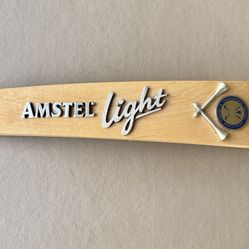 PGA Golf Amstel Light Wooden Beer Tap Handle Keg Tapper