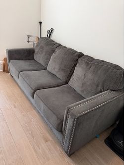 Gray 3-Seat Couch / Sofa - Good Condition