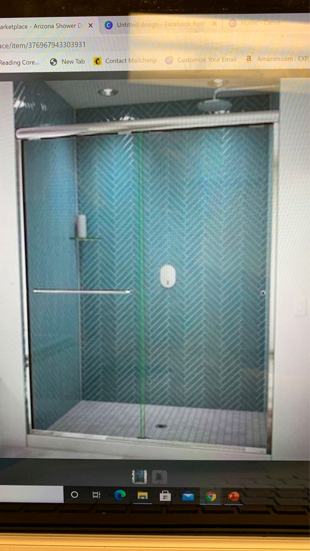 Arizona Shower Door Euro 70.5-in H x 56-in to 60-in W Semi-Frameless Bypass/Sliding Polished Chrome
