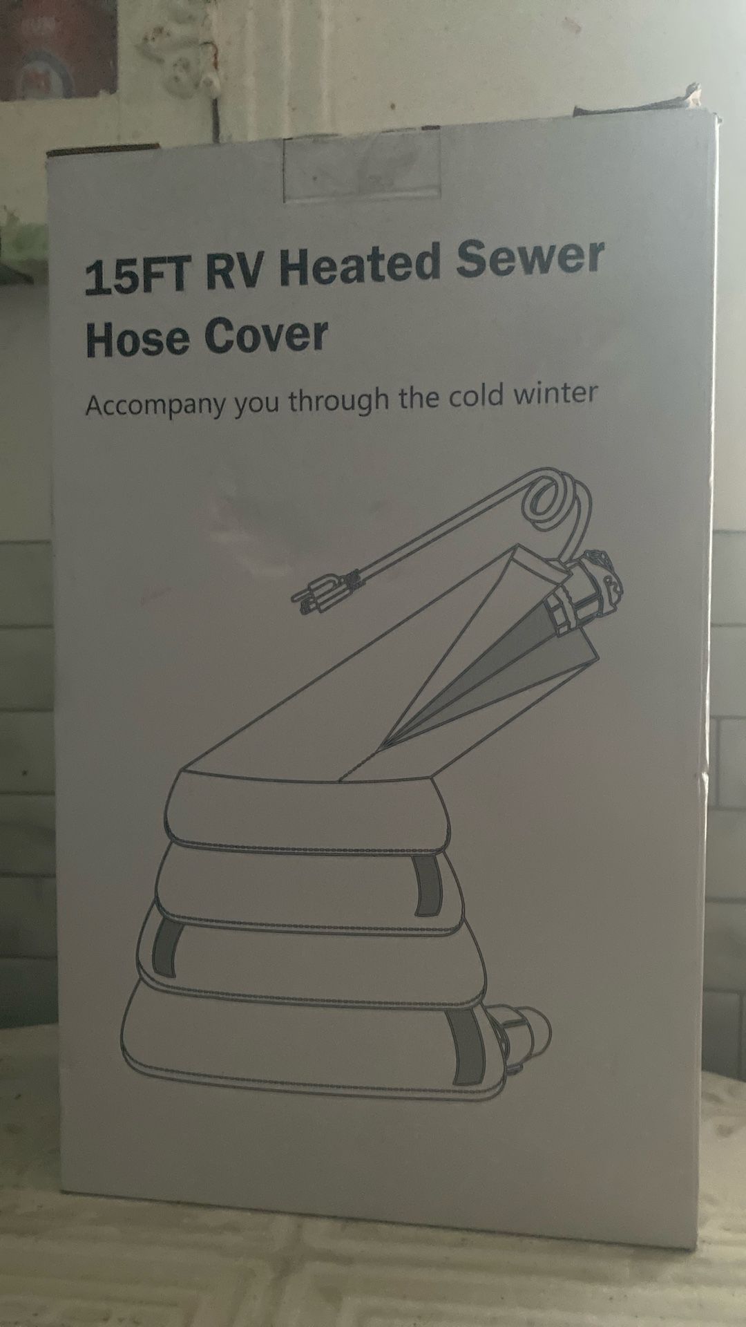 15ft Rv Heated Sewer Hose Cover