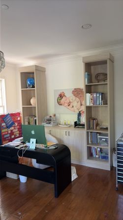 Newly built bookcase set