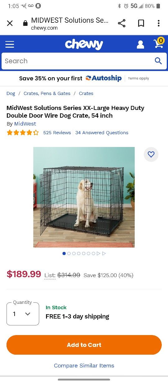 White Xxl Kennel