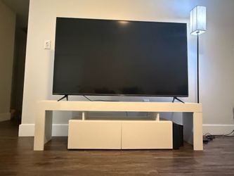 White TV Stand / TV Console – Good Used Condition