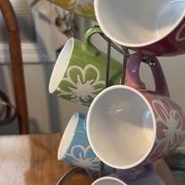 Flower Coffee Mugs With Stand
