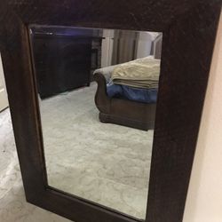 Genuine Wooden Frame bathroom Vanity Mirror 🪞