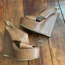 Leather Wedges 