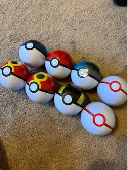 Empty Pokemon Pokeballs (set of 8)