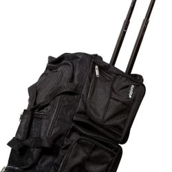 Dejuno 20-inch Carry-on Rolling Duffle Bag - Black