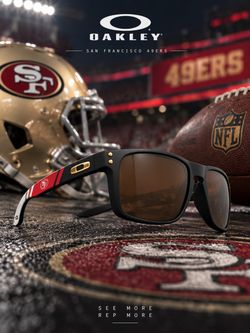 NFL Edition San Francisco 49ers NEW Polarized Oakley Holbrook XL