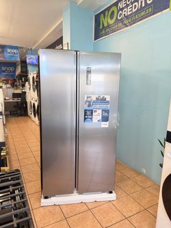 Element Side by Side Refrigerator Stainless Steel