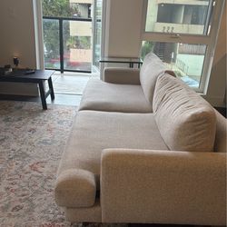 Deep sofa – From World Market - Modern - neutral beige tweed