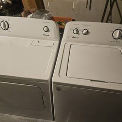 Amana Washer And Dryer Electric Set 