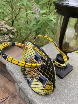 African Print hand bag
