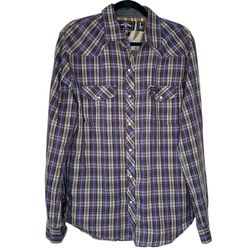 Elwood Men’s Plaid Shirt Large