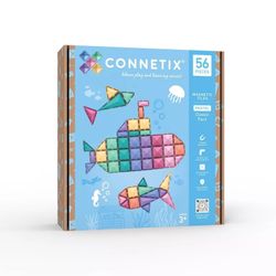 Connetix 56 piece Magnetic Tiles New