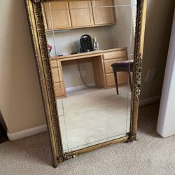 Antique Fancy Gold Guild Mirror
