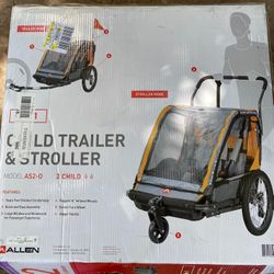 2 In 1 Child Stroller And Bicycle Trailer 
