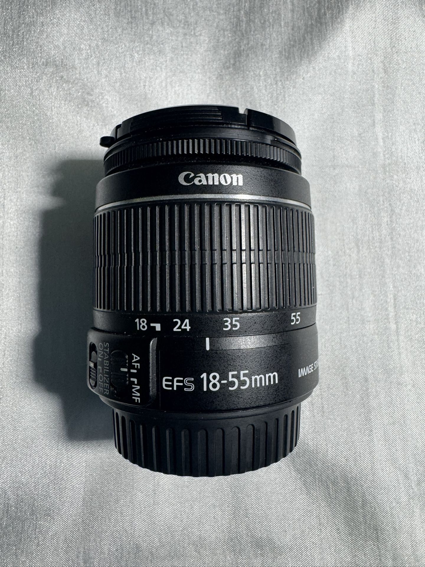 Canon EF-S 18-55mm f/4-5.6 IS STM Lens, 12 Elements/10 Groups, 0.82' (0.25m) Closest Focusing Distance