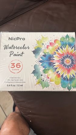 NicPro Watercolor Paint Set 36 Colors