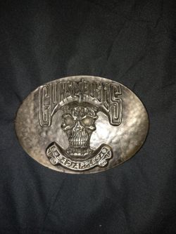 Guns N' Roses belt, buckle.