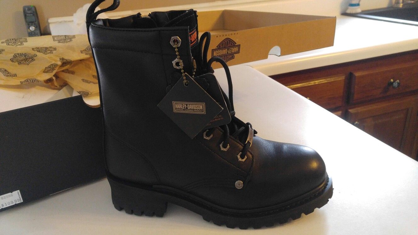 Harley Davidson steel toe boot New