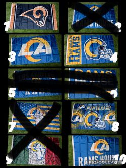 Brand new LA Rams flags