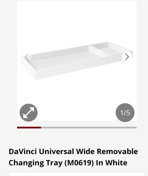New DaVinci Removable Changing Only White And Grey Left