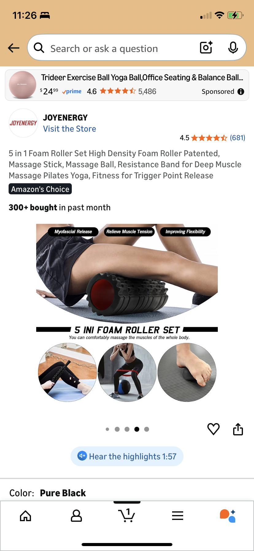 Exercise- Foam Roller Set