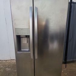 REFRIGERATOR GE SBS STAINLESS STEEL 