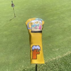 Beer golf wood headcover 