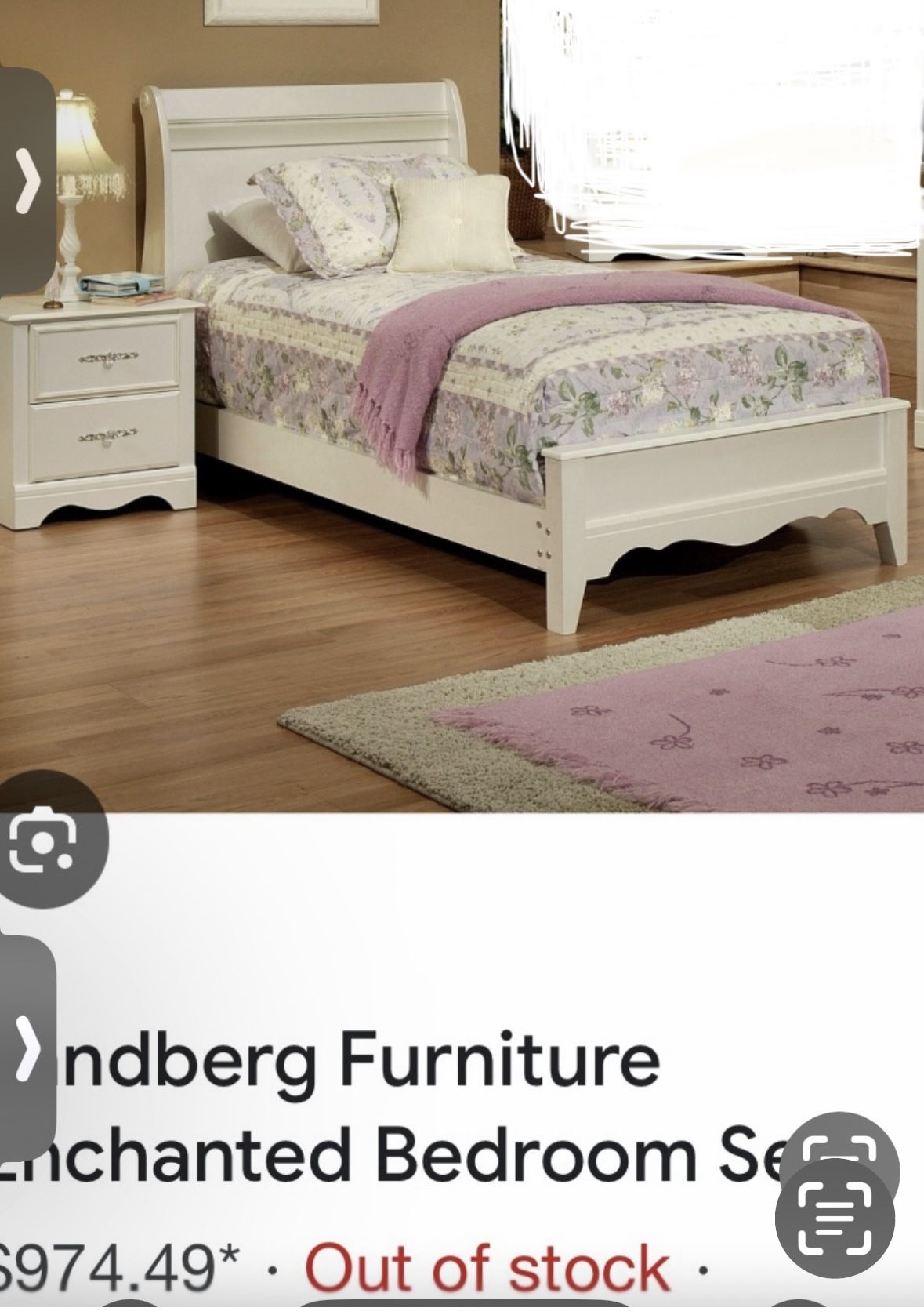 Enchanted Bedroom Set, Furniture is By Sandberg.