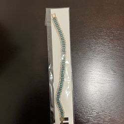Gold and blue Crystal Bracelet 