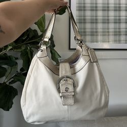 coach shoulder bag w/ matching wallet