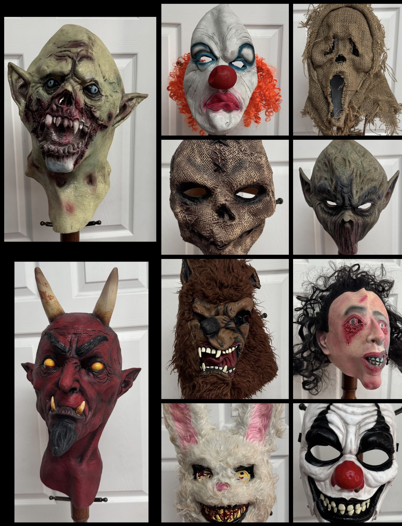 Scary Halloween Masks Costumes Decor $5 each