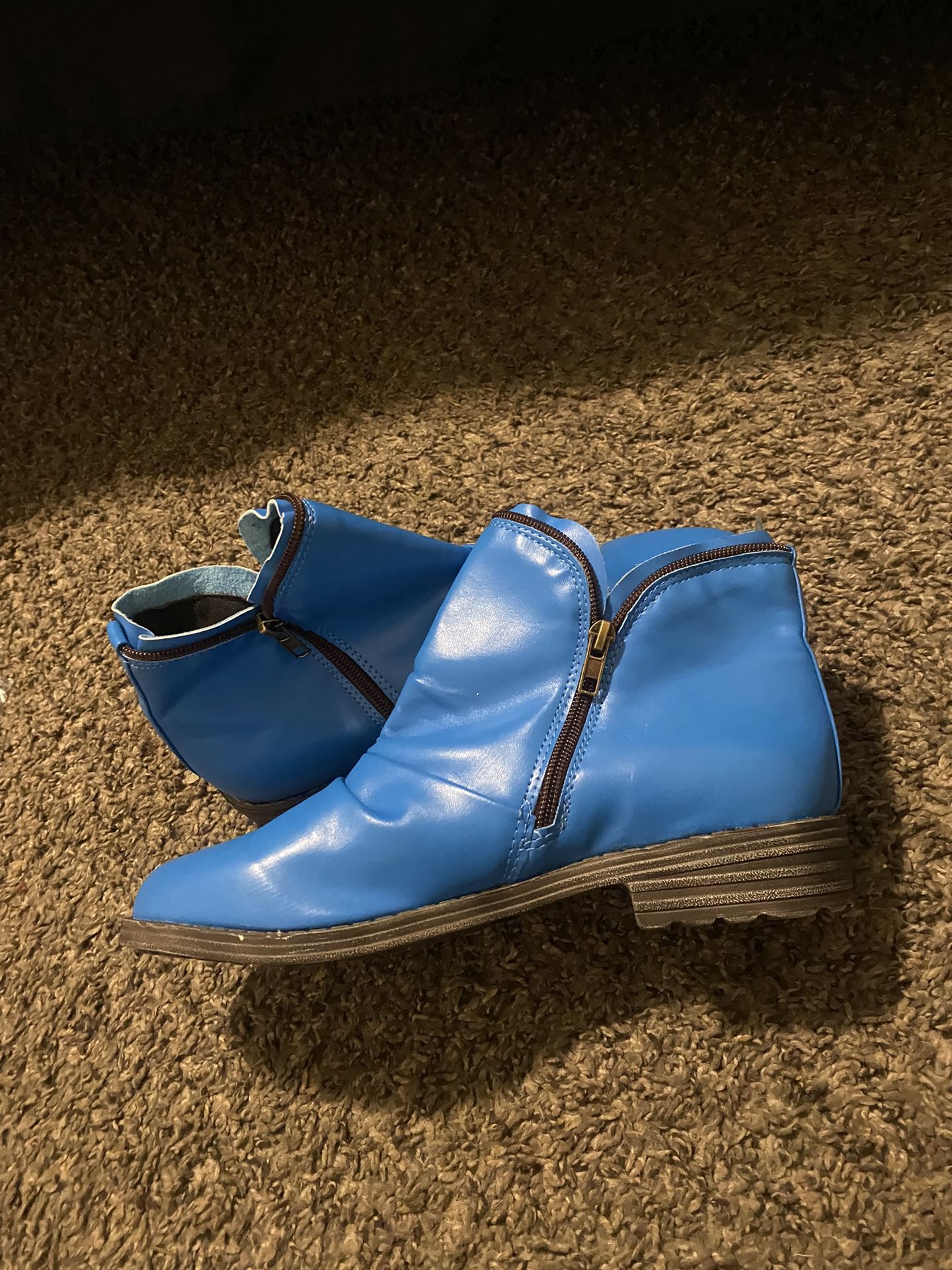 EN BLOOM | Ruched Ankle Boot – Bold Blue