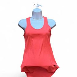 Under Armour Neon Coral Ribbed Tank Top Women's Size M