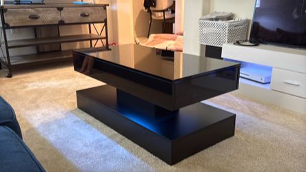 Coffee table with LED lights!