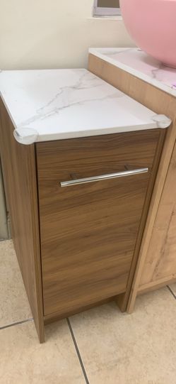 Wood Vanity With Storage 12Wx19Dx28H