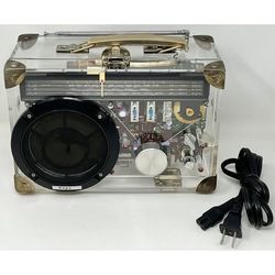 READ - RARE Vintage Dapy Lucite Portable FM/LW/MW Lunch Box Radio - NO LIGHT