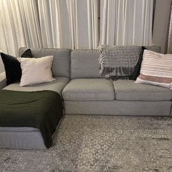 Kivik sectional (couch+chaise)