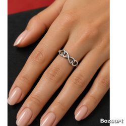 925 silver triple infinity ring engraved mother to daughter by jewlr size 6