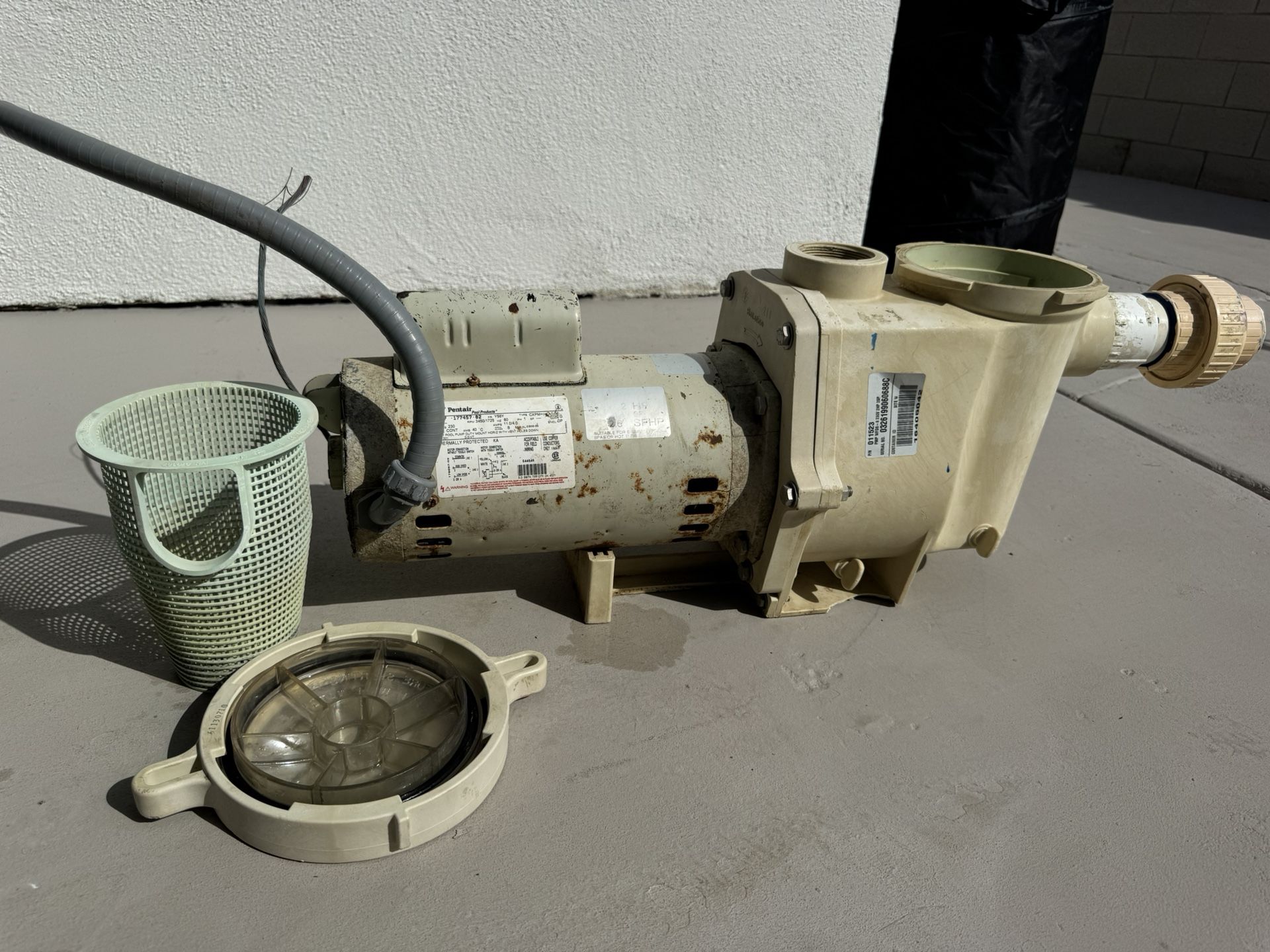 Pentair Pool/Spa Pump 2 Hp