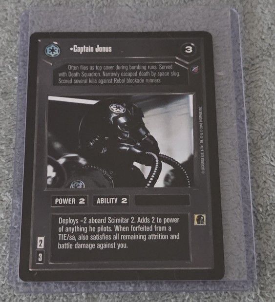 SWCCG: Captain Jonus Death Star II Star Wars CCG Decipher