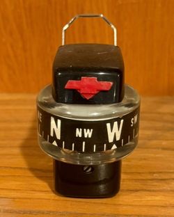 Original Chevy Bow Tie Accessory Dinsmore Compass 1958-64